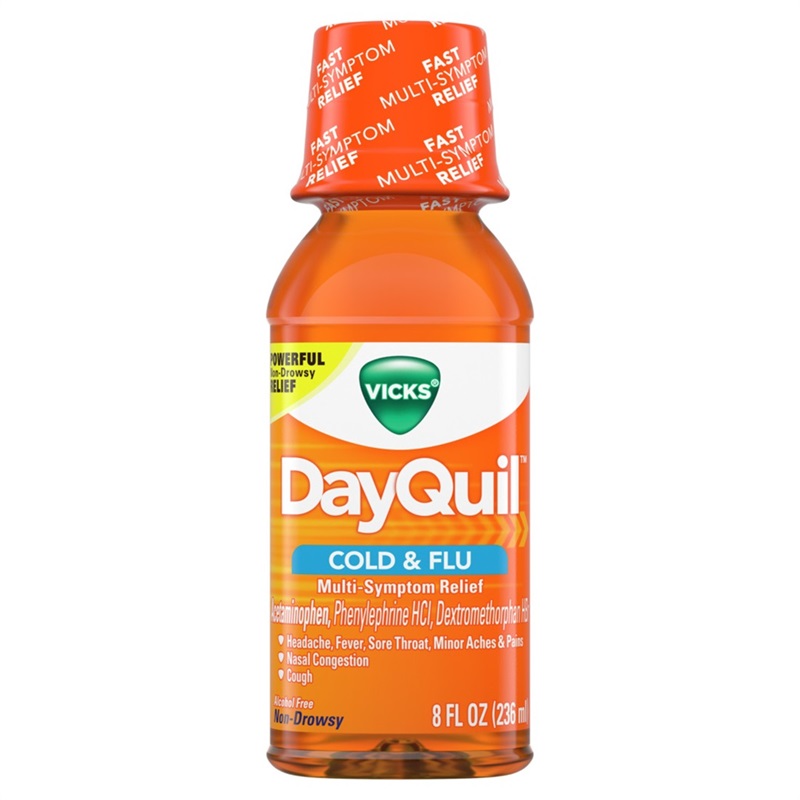 Vicks DAYQUIL Cold & Flu Syrup, 8 fl oz