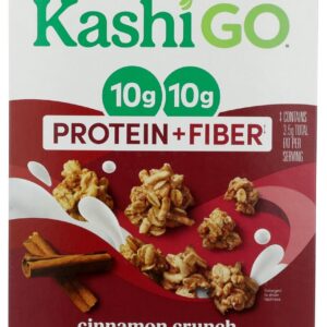 KASHI GO: Cinnamon Crunch Cereal, 17.4 oz